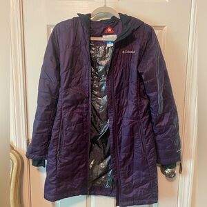 Columbia Hooded Cold Weather Jacket Purple | XS